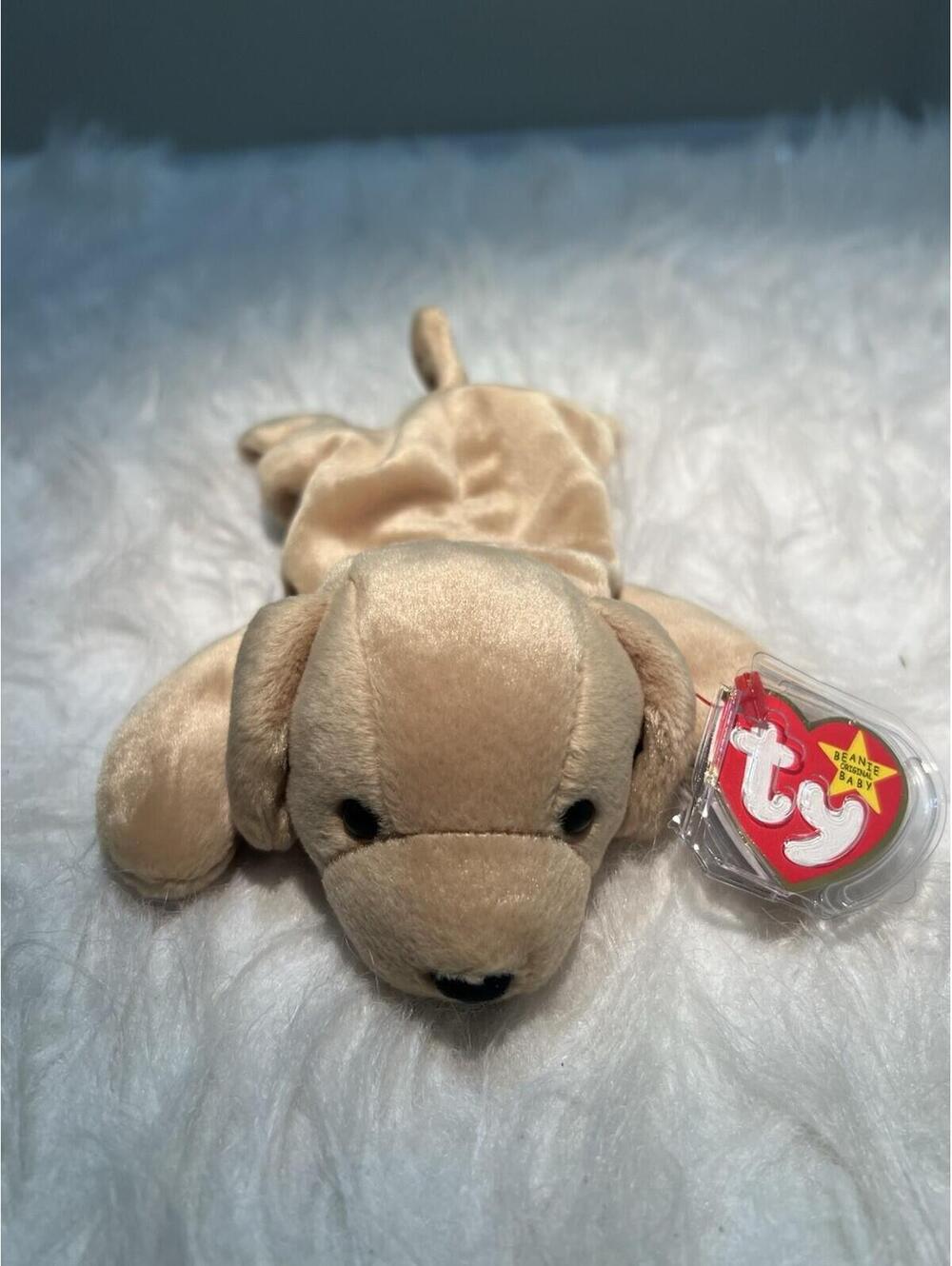 Ty Beanie Baby FETCH the Golden Retriever Dog 8.5" NEW MWMTs Stuffed Animal Toy